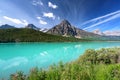 Waterfowl lakeÃÂ in Banff national park, Alberta, Canad Royalty Free Stock Photo